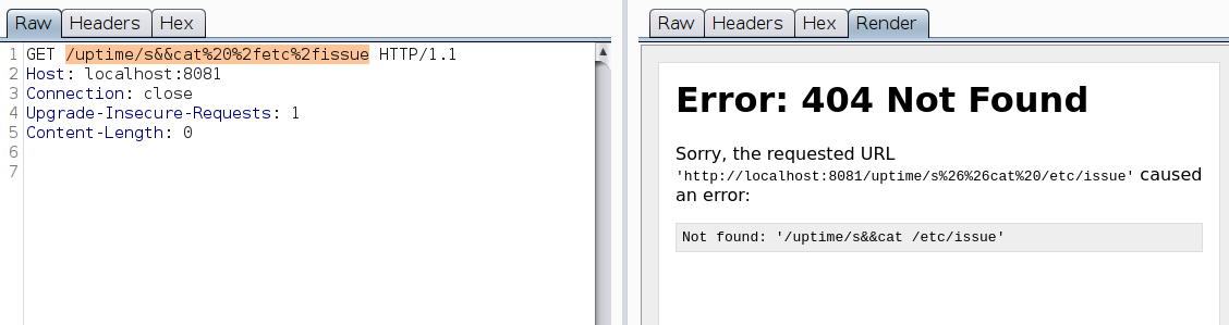 Command Injection error